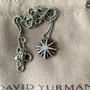David Yurman 16mm starburst Diamond necklace